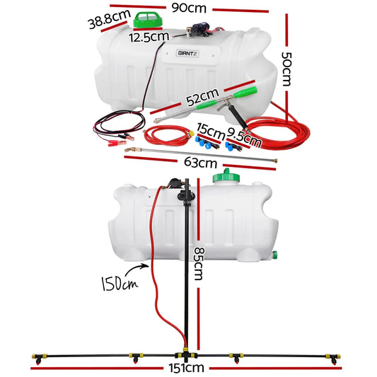 Giantz Weed Sprayer 100L 1.5M Boom Garden Spray - Mekamart Australia