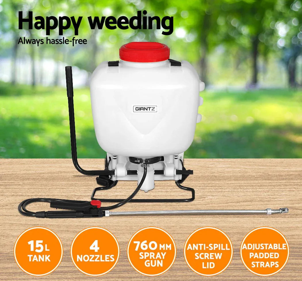 Giantz Weed Sprayer 15L Knapsack Backpack Garden Spray - Mekamart Australia