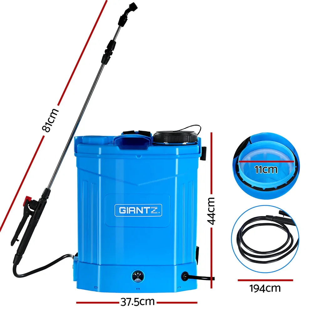 Giantz Weed Sprayer Electric 16L Knapsack Backpack Pesticide Spray Farm Garden - Mekamart Australia