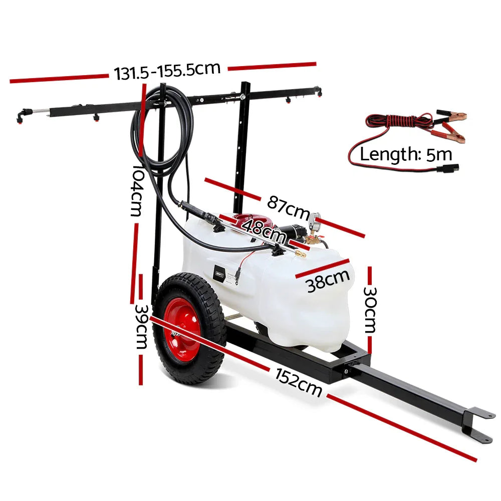 Giantz Weed Sprayer 60L Trailer 1.5M Boom Garden Spray - Mekamart Australia