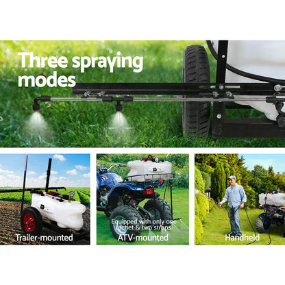Giantz Weed Sprayer 60L Trailer 1.5M Boom Garden Spray - Mekamart Australia