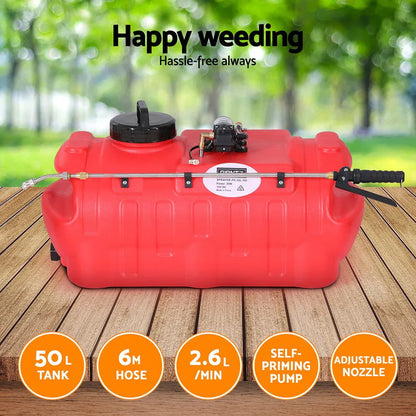 Giantz 50L Weed Sprayer Boom Pump Spot Spray - Mekamart Australia