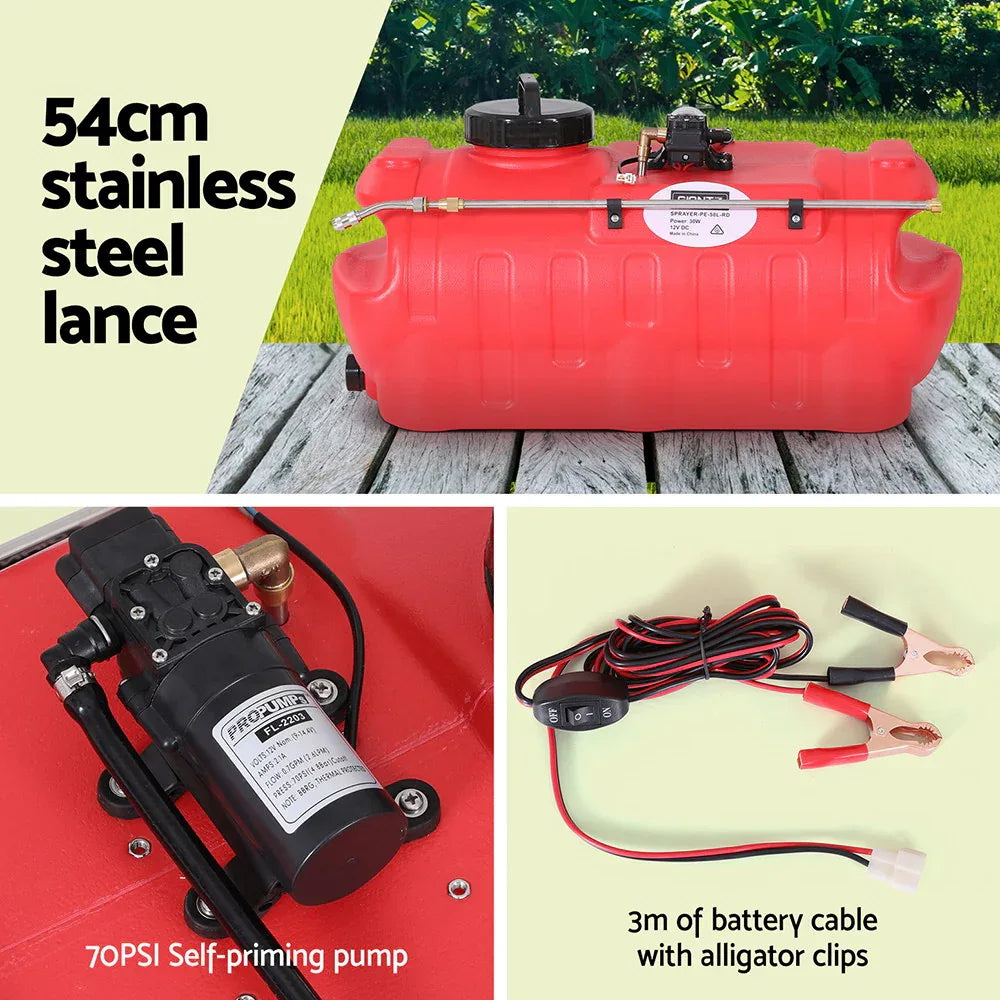Giantz 50L Weed Sprayer Boom Pump Spot Spray - Mekamart Australia
