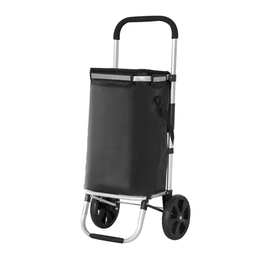 Emajin Shopping Trolley Cart Foldable 45KG Black - Mekamart Australia