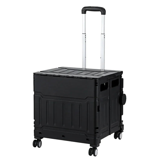 Emajin Shopping Trolley Cart 75L Foldable Black - Mekamart Australia