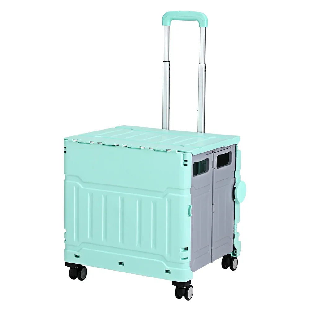 Emajin Shopping Trolley Cart 75L Foldable Green - Mekamart Australia