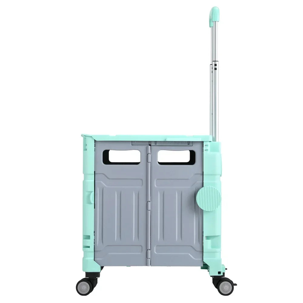 Emajin Shopping Trolley Cart 75L Foldable Green - Mekamart Australia