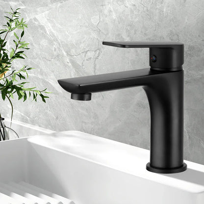 Bathroom Basin Mixer Tap Brass Faucet Vanity Laundry Sink Black - Mekamart Australia