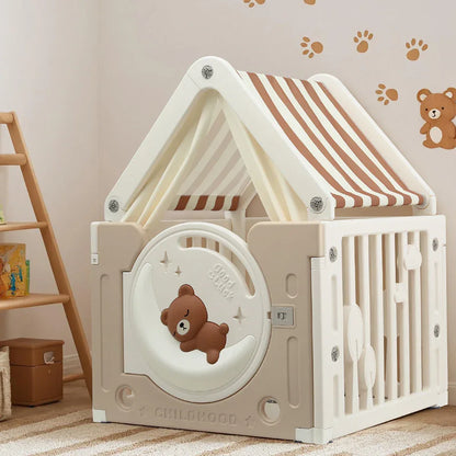 Keezi Kids Play Tent Playhouse Castle with Floor Mat 85CMX113CM - Mekamart Australia