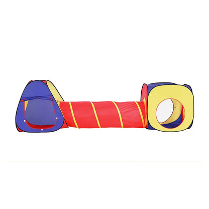 Keezi Kids Playhouse Play Tent Pop Up Teepee Castle Crawl Tunnel Outdoor Indoor Toys Children Gift - Mekamart Australia