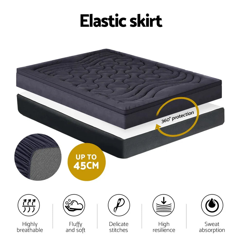 Giselle Bedding Mattress Topper Pillowtop 3-Zone King - Mekamart Australia