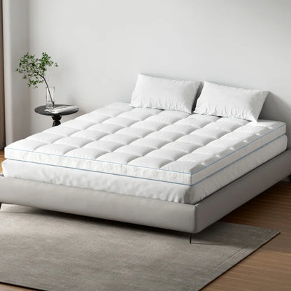 Giselle Bedding Mattress Topper Pillowtop Bamboo 10cm King - Mekamart Australia