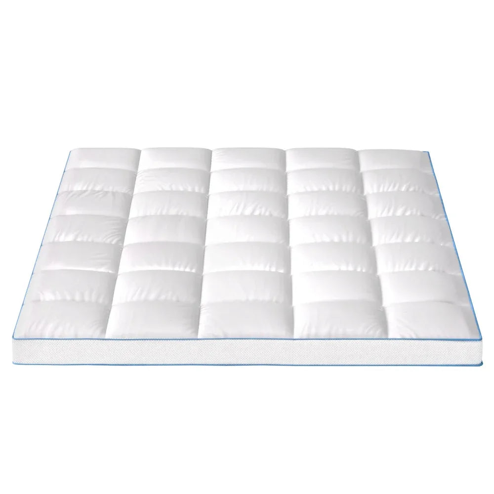 Giselle Bedding Mattress Topper Pillowtop Bamboo 10cm Queen - Mekamart Australia