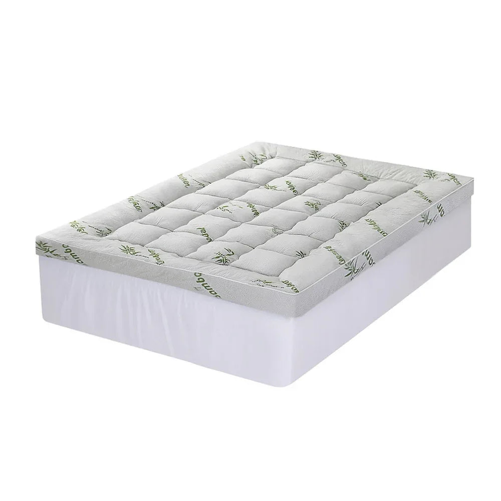 Giselle Mattress Topper 11cm Pillowtop toppers Bamboo Double - Mekamart Australia
