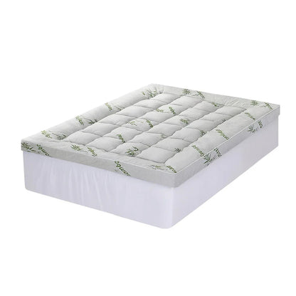 Giselle Mattress Topper 11cm Pillowtop toppers Bamboo Double - Mekamart Australia