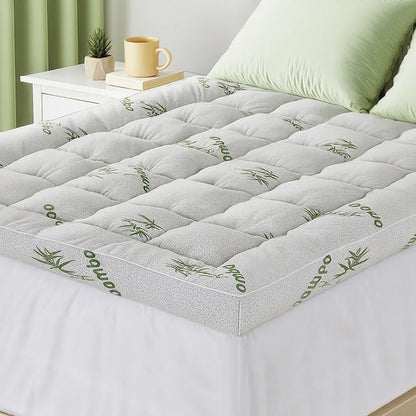 Giselle Mattress Topper 11cm Pillowtop toppers Bamboo Double - Mekamart Australia