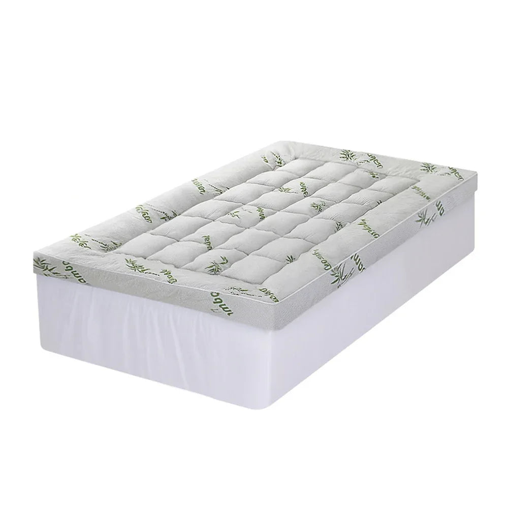Giselle Mattress Topper 11cm Pillowtop toppers Bamboo Single - Mekamart Australia
