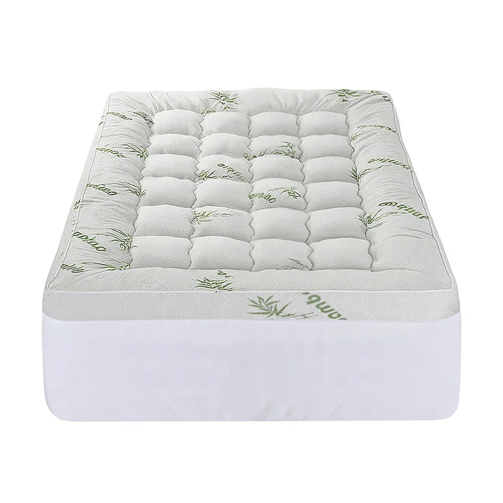 Giselle Mattress Topper 11cm Pillowtop toppers Bamboo Single - Mekamart Australia