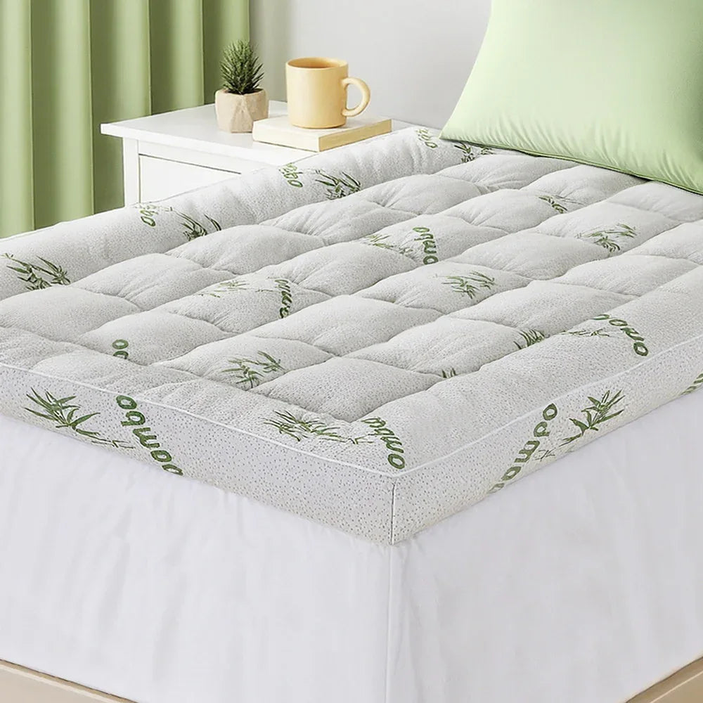 Giselle Mattress Topper 11cm Pillowtop toppers Bamboo Single - Mekamart Australia