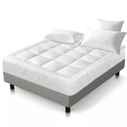 Giselle Bedding Mattress Topper Pillowtop Bamboo King Single - Mekamart Australia