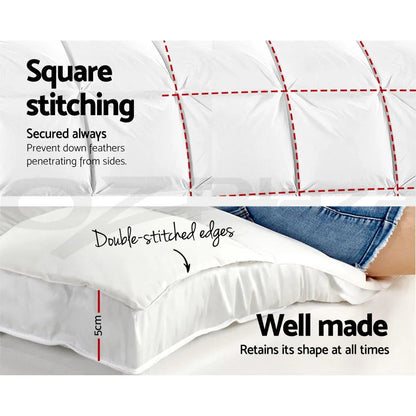 Giselle Bedding Mattress Topper Pillowtop Bamboo Single - Mekamart Australia