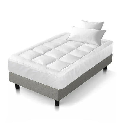 Giselle Bedding Mattress Topper Pillowtop Bamboo Single - Mekamart Australia