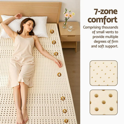 Giselle Bedding Latex Mattress Topper 7.5cm Single - Mekamart Australia