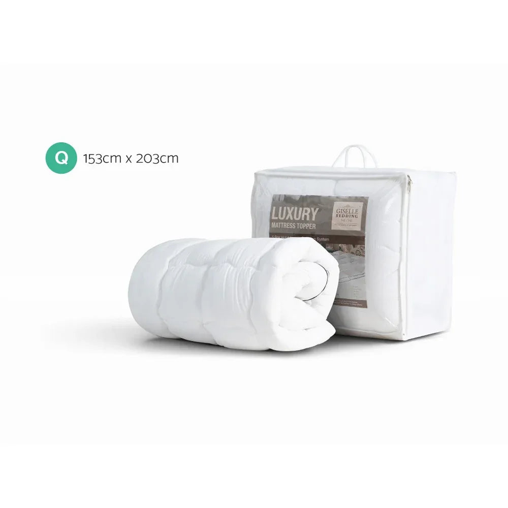 Giselle Bedding Mattress Topper Pillowtop - Queen - Mekamart Australia