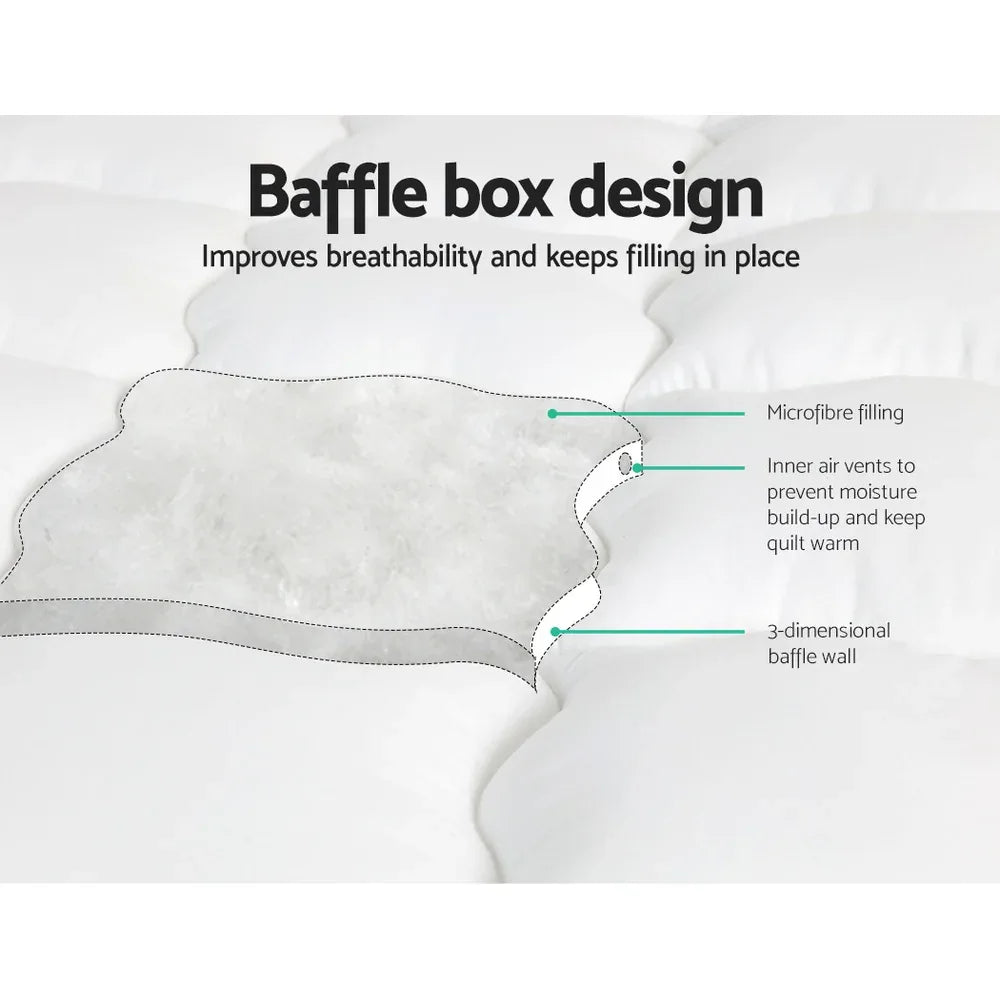 Giselle Bedding Mattress Topper Pillowtop - Queen - Mekamart Australia