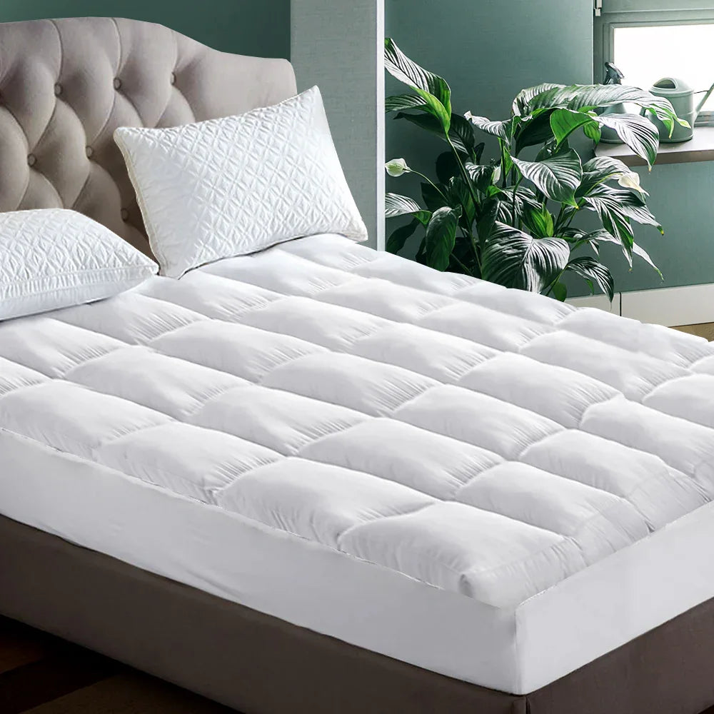 Giselle Bedding Mattress Topper Pillowtop Protector Pad Double - Mekamart Australia