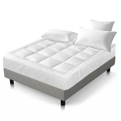 Giselle Bedding Mattress Topper Pillowtop Protector Pad King Single - Mekamart Australia