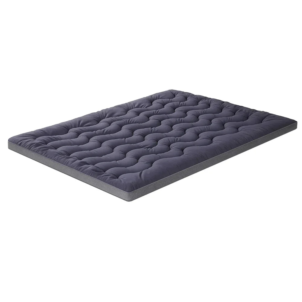 Giselle 5cm Mattress Topper Pillowtop toppers Bamboo Charcoal King - Mekamart Australia