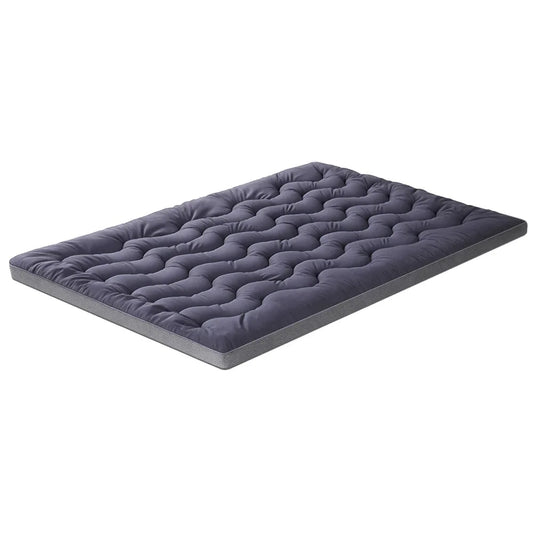 Giselle 5cm Mattress Topper Pillowtop toppers Bamboo Charcoal Queen - Mekamart Australia