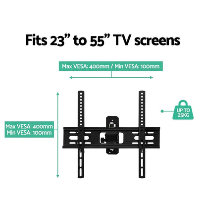 Artiss TV Wall Mount Bracket for 23"-55" LED LCD TVs Full Motion Strong Arms - Mekamart Australia