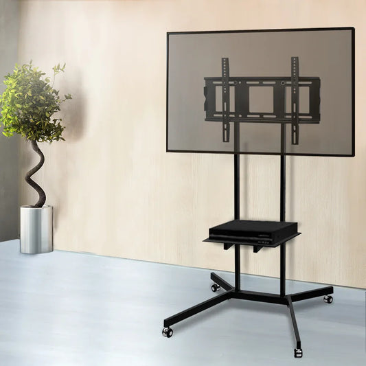 Artiss Mobile TV Stand for 32"-65" TVs Mount Bracket Portable Shelf Trolley Cart - Mekamart Australia