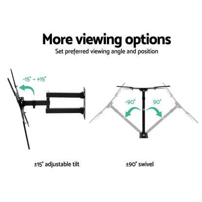 Artiss TV Wall Mount Bracket for 24"-50" LED LCD TVs Full Motion Strong Arms - Mekamart Australia