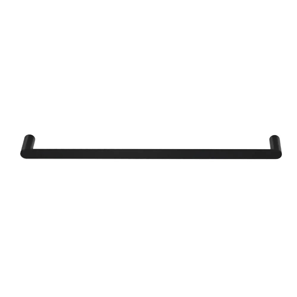 Towel Rail Rack Holder Single 600mm Wall Mounted Stainless Steel Black - Mekamart Australia