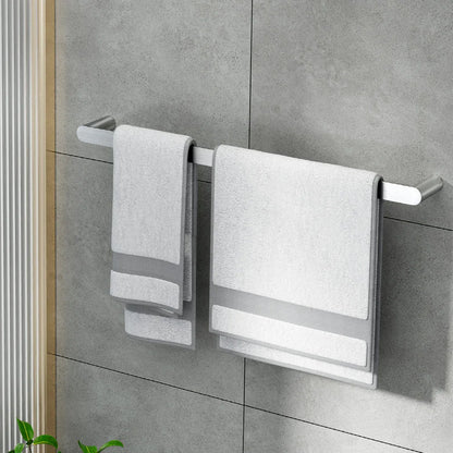 Towel Rail Rack Holder Single 600mm Wall Mounted Stainless Steel Silver - Mekamart Australia