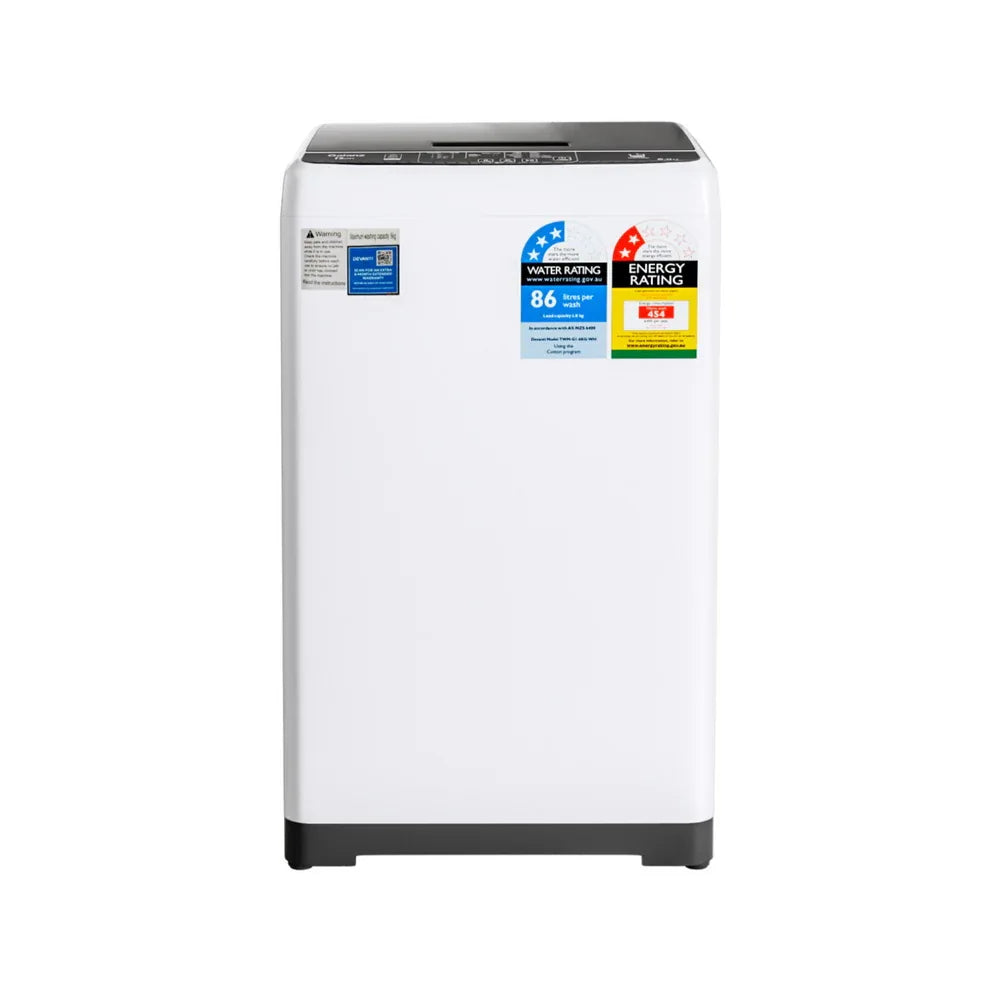 Devanti 6kg Top Load Washing Machine White - Mekamart Australia