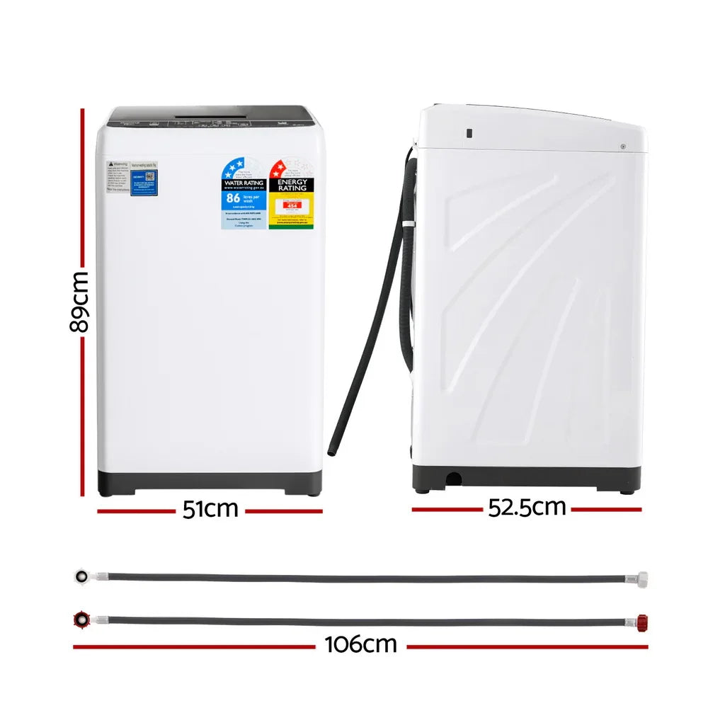 Devanti 6kg Top Load Washing Machine White - Mekamart Australia