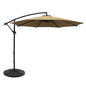 Instahut 3m Outdoor Umbrella w/Base Cantilever Beach Garden Patio Beige - Mekamart Australia