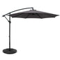 Instahut 3m Outdoor Umbrella w/Base Cantilever Beach Garden Patio Charcoal - Mekamart Australia