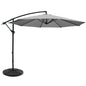 Instahut 3m Outdoor Umbrella w/Base Cantilever Beach Garden Patio Grey - Mekamart Australia