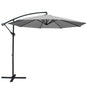 Instahut 3m Outdoor Umbrella Cantilever Beach Garden Patio Grey - Mekamart Australia