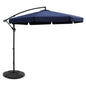 Instahut 3m Outdoor Umbrella w/Base Cantilever Garden Patio Beach Navy - Mekamart Australia