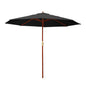 Instahut 3m Outdoor Umbrella Pole Umbrellas Beach Garden Sun Stand Patio Black - Mekamart Australia