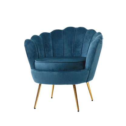 Artiss Armchair Velvet Blue Callista - Mekamart Australia