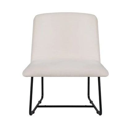 Artiss Accent Chair Armchair Cross Leg Beige - Mekamart Australia