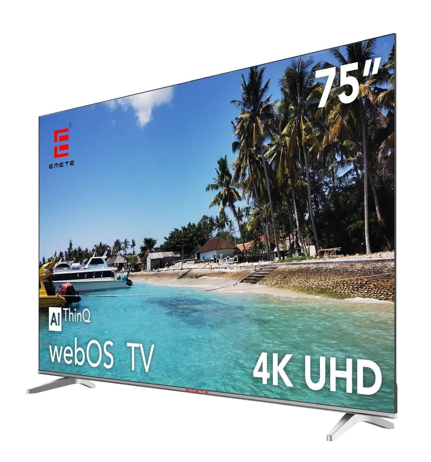EMETE 75″ Frameless UHD Smart WebOS TV - Mekamart Australia
