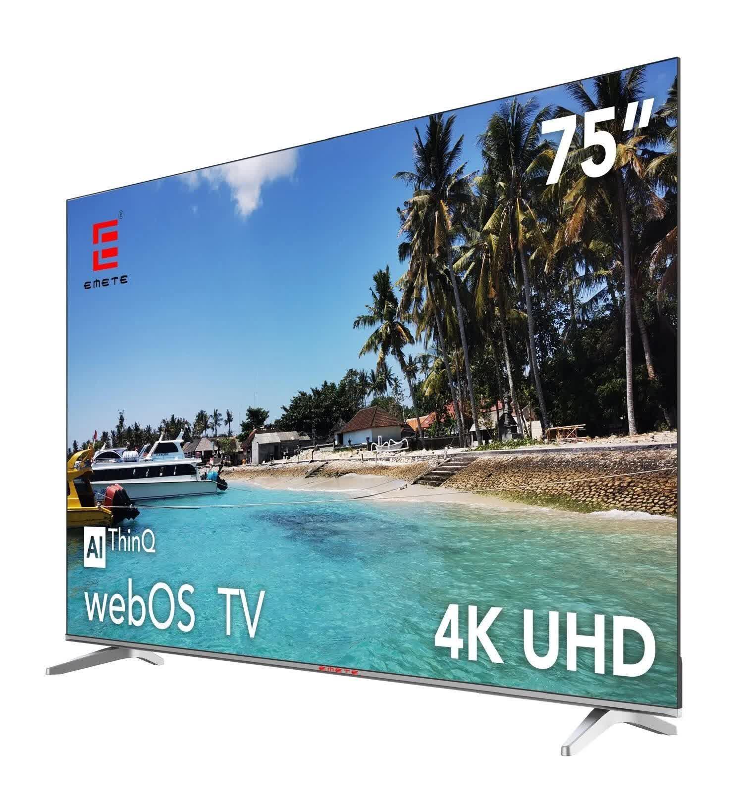 EMETE 75″ Frameless UHD Smart WebOS TV - Mekamart Australia